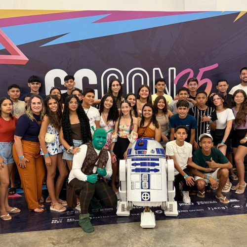 Estudantes de Serra do Mel vivenciam imersão tecnológica e cultural na GGCON 2025