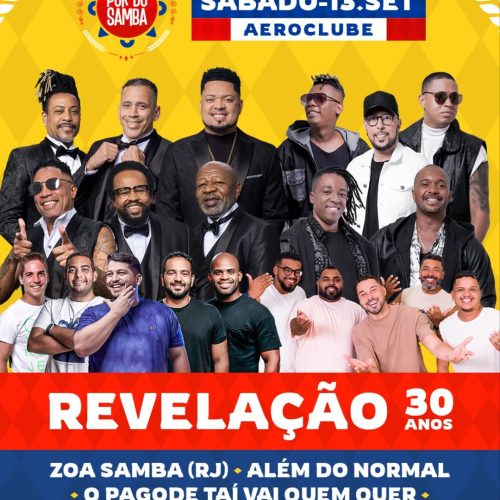 Pôr do Samba celebra a força do ritmo neste sábado (13) no Aeroclube