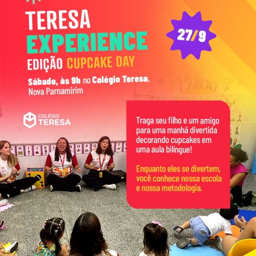 Colégio Teresa realiza evento gratuito para apresentar proposta pedagógica