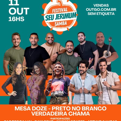 Festival Seu Jerimum Samba – 2ª Edição promete 8 horas de festa com muitas atrações