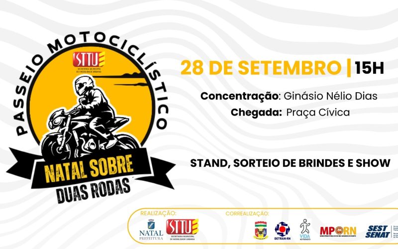 Passeio Motociclístico movimenta Natal na Semana Nacional de Trânsito 2025