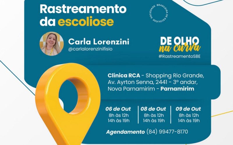 De olho na Curva – Natal participa do rastreamento nacional da Escoliose