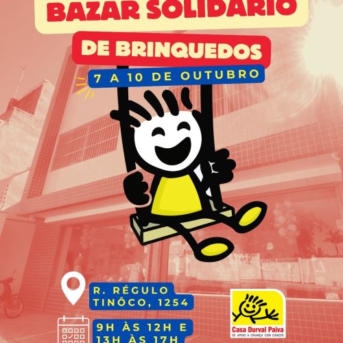 Dia das Crianças: Casa Durval Paiva promove bazar solidário de brinquedos até o dia 10