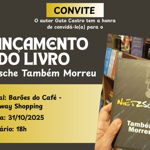 “Nietzsche também morreu”: o novo ensaio de Guto Castro sobre o fim das crenças humanas