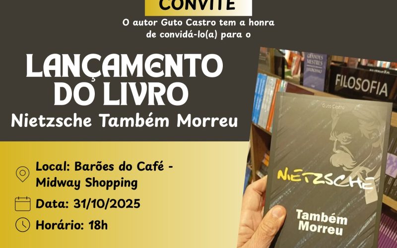 “Nietzsche também morreu”: o novo ensaio de Guto Castro sobre o fim das crenças humanas