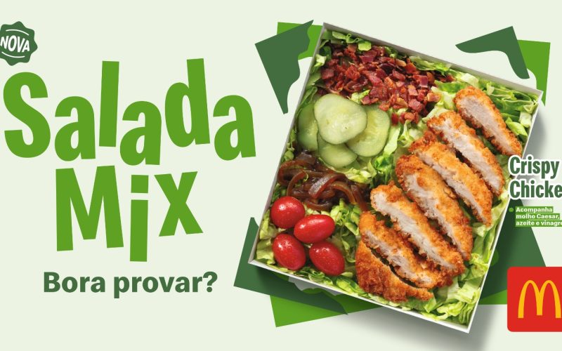 Novidade fresquinha: nova Salada Mix chega no cardápio do Méqui