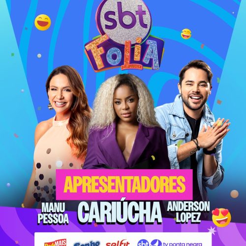 Com Cariúcha, TV Ponta Negra Anuncia Cobertura do SBT Folia 2025 no Carnatal