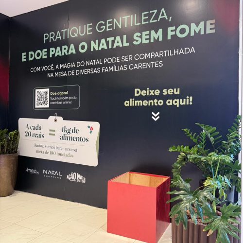Em Loja da Gentileza, Natal Shopping recebe doações para o Natal Sem Fome