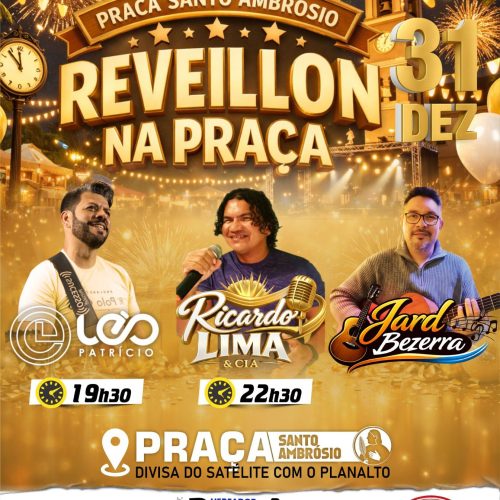 Praça Santo Ambrósio será opção de réveillon para os natalenses com shows gratuitos