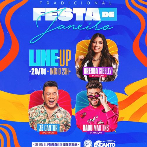 Festa de Janeiro de Encanto/RN vai contar com show de Zé Cantor nesta terça (20)