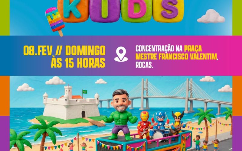 Bloco Sena Kids realiza prévia de Carnaval no próximo domingo (08)