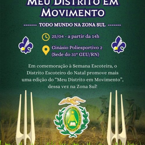 Distrito em movimento celebra a Semana Escoteira na UFRN