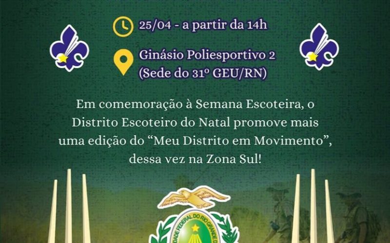 Distrito em movimento celebra a Semana Escoteira na UFRN