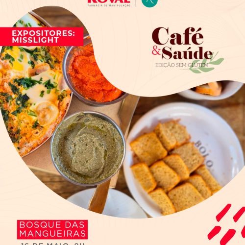 “Café & Saúde: edição sem glúten” acontece no próximo sábado (16) no Bosque das Mangueiras