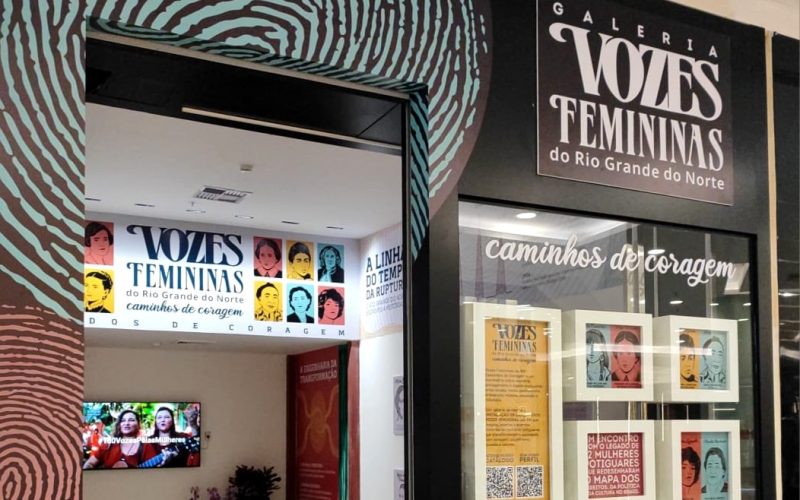 Legados de Coragem: exposição homenageia mulheres potiguares no Natal Shopping