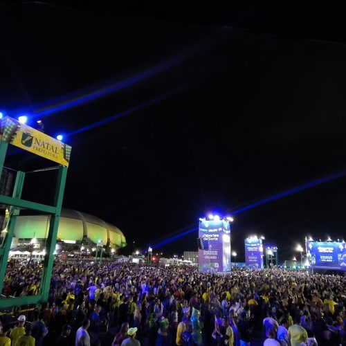 Vitória da Seleção Brasileira e shows nacionais marcam noite do São João de Natal