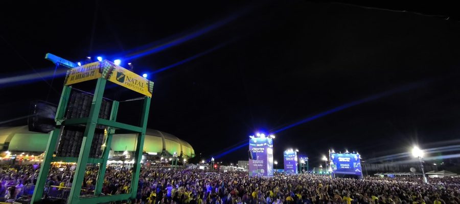 Vitória da Seleção Brasileira e shows nacionais marcam noite do São João de Natal