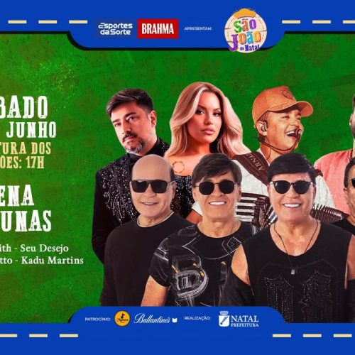 Grafith, Seu Desejo e Kadu Martins comandam último sábado de programação na Arena das Dunas