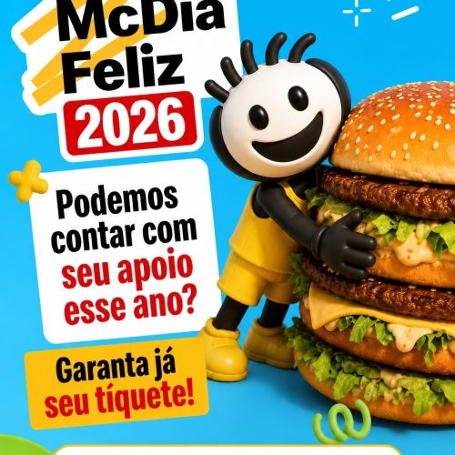 Casa Durval Paiva inicia venda de tickets físicos do McDia Feliz 2026
