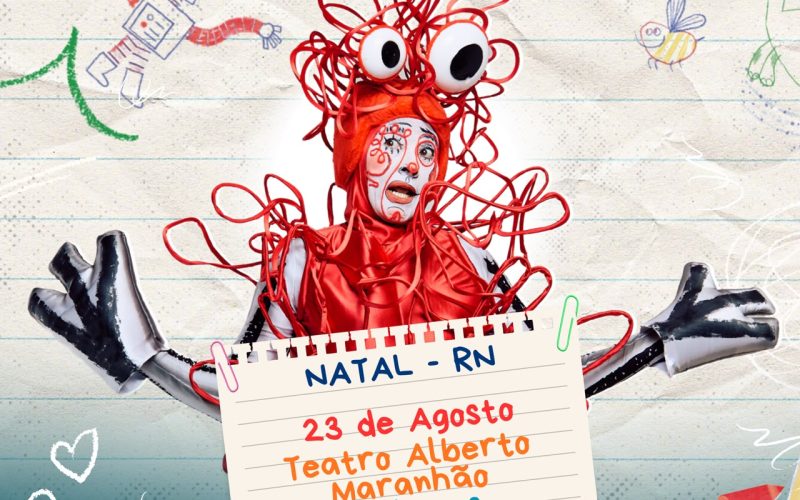 Teatro Alberto Maranhão recebe o espetáculo musical infantil “O Rabisco” no próximo dia 23