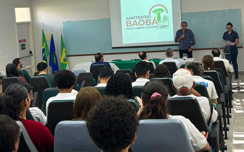 Escola Agrícola de Jundiaí realiza palestra na inauguração do novo Anfiteatro Baobá em Macaíba