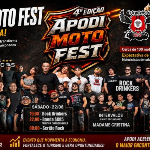 Apodi se prepara para receber a 4ª edição do Apodi Moto Fest; Evento começa nesta sexta (21)