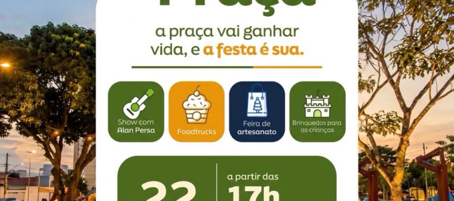 Viva a Praça promove programação cultural e de lazer no Parque Ney Aranha Marinho neste sábado (22)