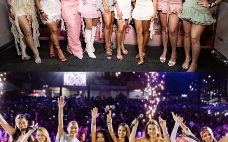 Elas com Elas grava novo audiovisual com lotação máxima e participações de cantoras da Calcinha Preta