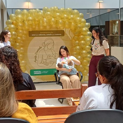 Hospital Unimed promove ação do Agosto Dourado com foco em informação e acolhimento na amamentação