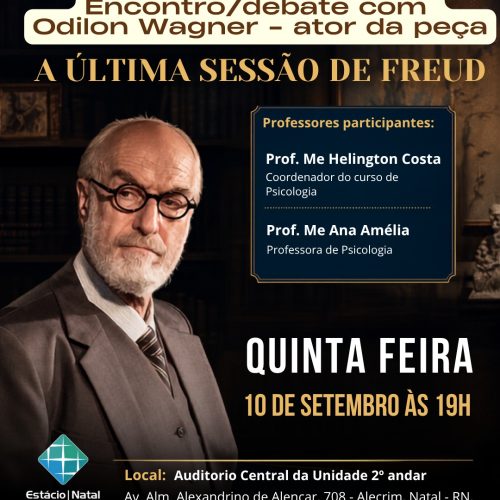 Estácio recebe Odilon Wagner para roda de conversa sobre psicanálise