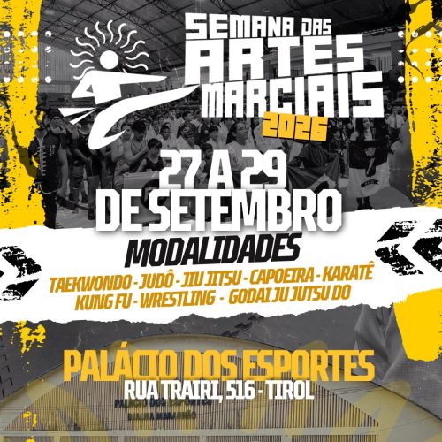 Natal recebe Semana das Artes Marciais com programação gratuita no Palácio dos Esportes