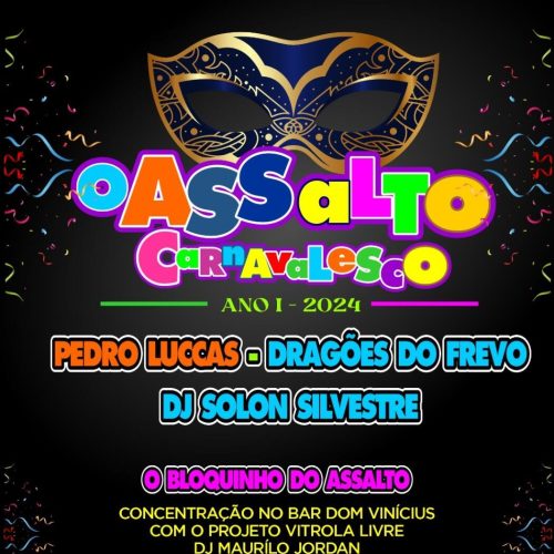 “Assalto Carnavalesco” acontece sexta (9) na AABB, com muita música e petiscos “sacanagem”