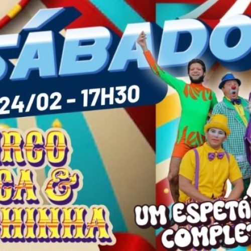 Circo Bisteca e Bochechinha faz show neste sábado no Via Direta