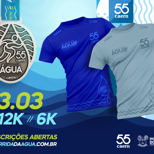 Inscrições abertas! Caern comemora Dia da Água com corrida de 6Km e 12Km.