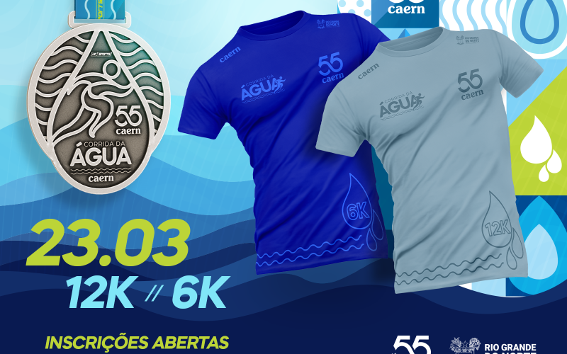 Inscrições abertas! Caern comemora Dia da Água com corrida de 6Km e 12Km.