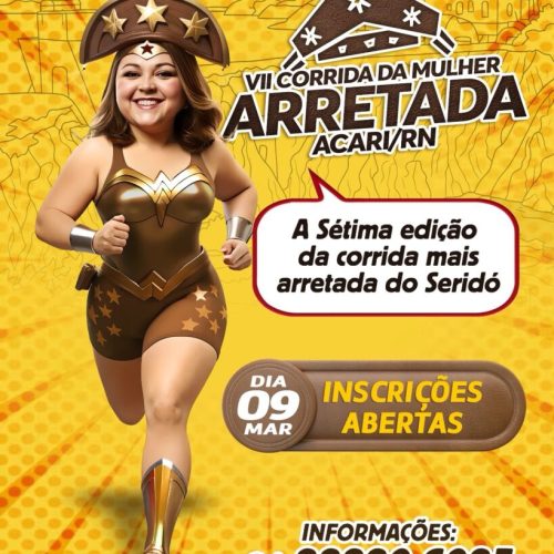 Inscrições abertas para “Corrida da Mulher Arretada” em Acari