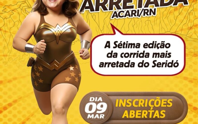 Inscrições abertas para “Corrida da Mulher Arretada” em Acari