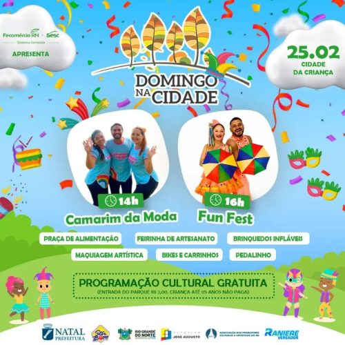 Cidade da Criança tem programação variada com música e feirinha de artesanato neste domingo