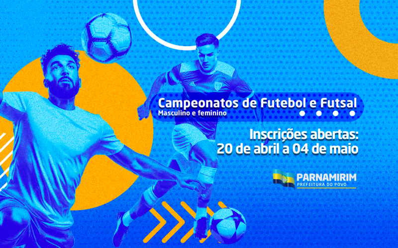 Parnamirim inicia inscrições para campeonatos de futebol e futsal