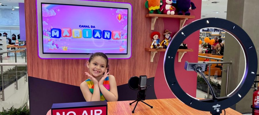 Crianças ganham espaço youtuber para criar vídeos durante programação de Dia das Crianças