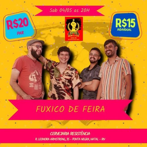 Fuxico de Feira agita a Cervejaria Resistencia nesse sábado (4) em Ponta Negra