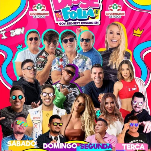Solange Almeida, Grafith e Michele Andrade são atrações confirmadas no Carnaval de Gov. Dix-Sept Rosado 2024