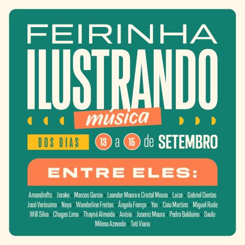 Exposição “Ilustrando Música” + Feirinha de HQs agita o Praia Shopping até o dia 15 de setembro