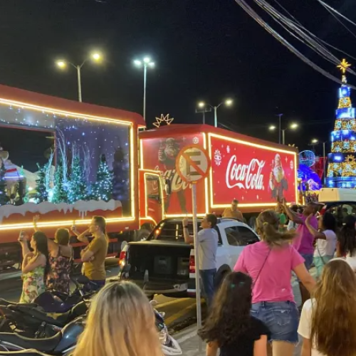Caravana de Natal da Coca-Cola acontece no dia 21, começando na Zona Norte; Veja o percurso