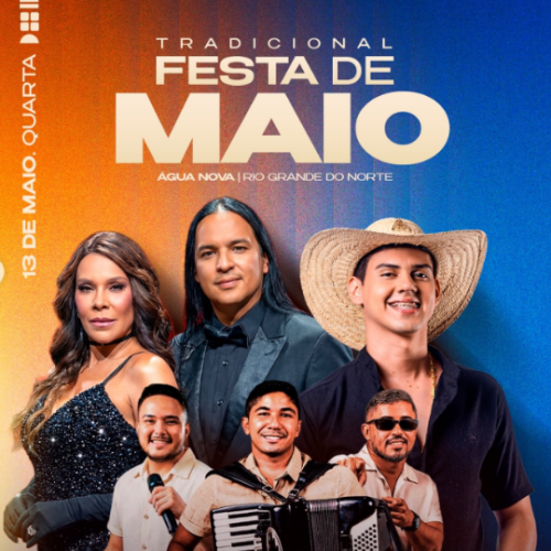 Tradicional Festa de Maio de Água Nova/RN divulga atrações
