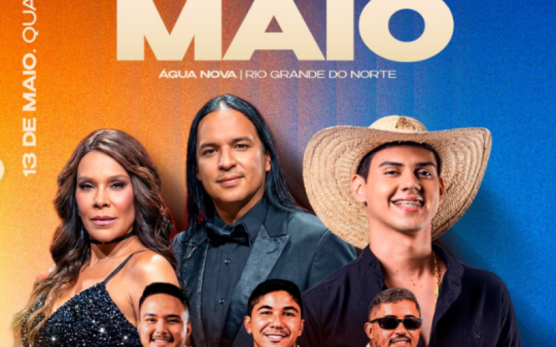 Tradicional Festa de Maio de Água Nova/RN divulga atrações