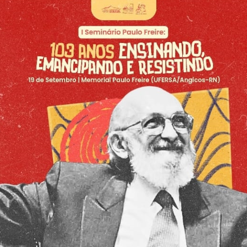 I Seminário Paulo Freire será realizado no dia 19 de setembro em Angicos