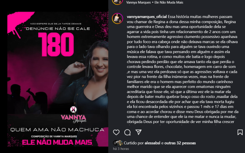 Cantora de Carnaubais lança música que incentiva mulheres a denunciar agressores