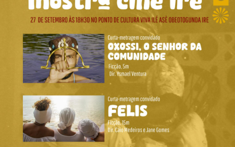 Mostra Cine Iré acontece no dia 27 de setembro na Zona Norte de Natal