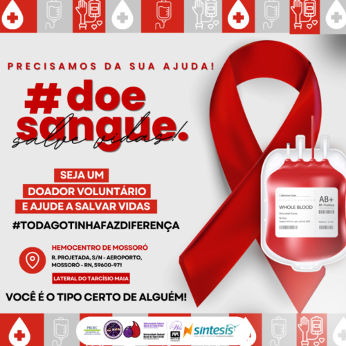 Entidades estudantis da UFERSA promovem doação de sangue em Mossoró